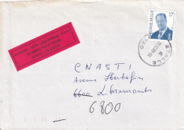 Roi King Albert II Etalle Vignette Attention Votre Correspondant Utilise Un Numero Postal Errone Libramont - Cartas & Documentos