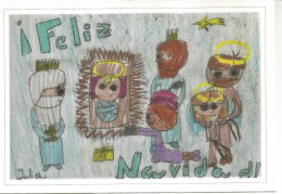 ENTERO POSTAL TARIFA A FELIZ NAVIDAD CHRISTMAS DIBUJO INFANTIL - 1931-....