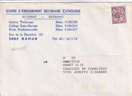Preo Lion 6 Fr Centre Enseignement Secondaire Catholique Internat Externat Namur Jemeppe Sur Sambre - Typo Precancels 1967-85 (New Numerals)