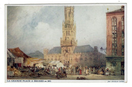 Bruges  Brugge   La Grande Place à Bruges En 1891 - Brugge