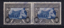 South Africa: 1933/48   Groot Constantia    SG64ca    10/-   Blue & Charcoal    Used Pair - Gebraucht