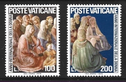 VATICAN. N°609-10 De 1975. Tableau De Beato Angelico/Année Internationale De La Femme. - Madones