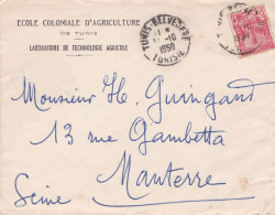 From Tunisia To France - 1950 - Covers & Documents