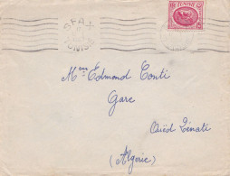 From Tunisia To Algeria - 1952 - Lettres & Documents