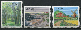 Finnland Alandinseln Finland Aland Islands Mi# 11-3 Postfrisch/MNH - Forrest, Beach, Mill - Ålandinseln