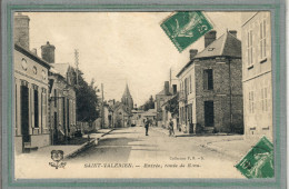 CPA - SAINT-VALERIEN (89) - Aspect De L'entrée Du Bourg Par La Route De Sens En 1905 - Saint Valerien