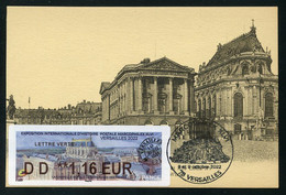 FRANCE (2022) Carte Maximum Card ATM LISA Exposition Histoire Postale MARCOPHILEX XLVI Versailles, Chapelle Royale - 2020-…