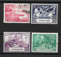 GIBRALTAR 1949 UPU SET FINE USED Cat £9.50 - Gibraltar