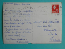 DJ 4  NORGE  BELLE  CARTE   1931 OSLO  A  DIEUVILLE FRANCE      + AFF.  INTERESSANT+++ - Briefe U. Dokumente