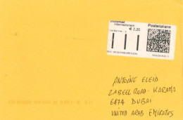 ITALY. - 2016, POSTAL LABEL COVER TO DUBAI. - 2011-20: Cartas & Documentos