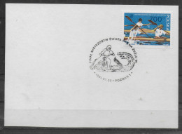 POLOGNE  Carte 1991  Moto Canoe - Motorfietsen