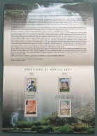 2001 Italia - Folder - Francobolli Della Serie Ordinaria Ambiente E Natura - 13 - Pochettes