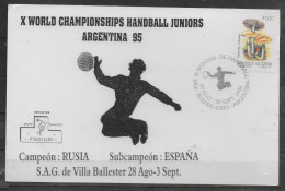 ARGENTINE  Carte 1995 Hand Ball - Hand-Ball