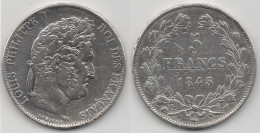 + FRANCE   + 5 FRANCS 1845 W  + - 5 Francs