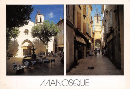 MANOSQUE La Place St Sauveur Et La Rue Soubeyran 1(scan Recto-verso) MA1839 - Manosque