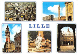 LILLE Place Du Palais Rihour Le Beffroi De L Hotel De Ville 5(scan Recto-verso) MA1869 - Lille