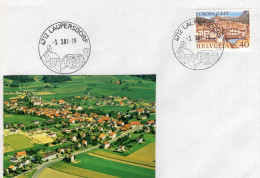 SWITZERLAND - LAUPERSDORF - AFFRANCATA CON ANNULLI DEL 3.3.81 - Lettres & Documents