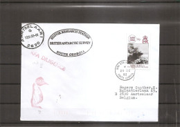 Géorgie Du Sud ( Lettre De 1992 De King Edouard Point Vers La Belgique à Voir) - Georgias Del Sur (Islas)