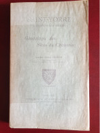 Rare Saint-Yorre A Travers Les Siècles. Généalogie Des Sires Du Chaussin, Abbé Michel Peynot, 1904 EO Edition Originale - Bourbonnais
