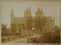 Oude Foto Op Karton // Haarzuilen // Chatelet Kasteel De Haar 19?? Ca 15 X 11 Cm - Altri & Non Classificati