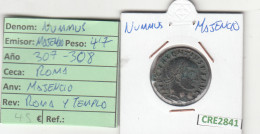 CRE2841 MONEDA ROMANA NUMMUS MAJENCIO VER FOTO - Autres & Non Classés