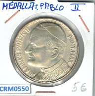 CRM0550 MEDALLA JUAN PABLO II VIAJE DEL PAPA A ESPAÑA - Altri & Non Classificati