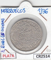 CR2514 MONEDA MARRUECOS MEDIO RIAL (5 DIRHAMS) PLATA 1336 - Altri – Africa