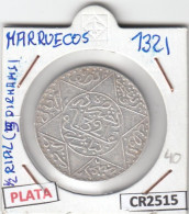 CR2515 MONEDA MARRUECOS MEDIO RIAL (5 DIRHAMS) PLATA 1321 - Autres – Afrique