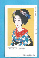 Japan Telefonkarte Japon Télécarte Phonecard -  Girl Frau Women Femme Geisha - Cultura