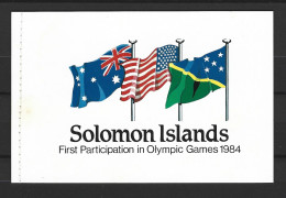 ● 1984 SOLOMON ISLANDS ● Oceania ֍ Olimpic Games ֍ Libretto Con 9 Valori ● Carnet  ● Lotto XX ● - Solomon Islands (1978-...)