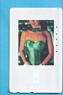 Japan Telefonkarte Japon Télécarte Phonecard -  Girl Frau Women Femme Esquire Club  Silber - Personaggi
