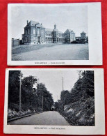 MORLANWELZ  - 4 CARTES  : Pont De La Drève, Ecole Communale, Panorama, Musée Warocqué -  1905 - Morlanwelz