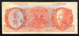 CHINA CINA The Central Bank Of China 20  Pick#396 LOTTO 027 - China