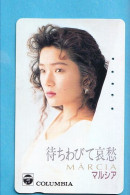 Japan Telefonkarte Japon Télécarte Phonecard -  Girl Frau Women Femme Märcia - Música