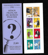 Carnet BC 3031 Personnages Héros Roman Policier  Neufs * *   TB Jamais Plié  Voir Scans Soldé= Prix De La Poste En 1996 - Personen