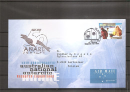 AAT ( Lettre Par Avion De 1997 De Kingston Tas Vers La Belgique à Voir) - Storia Postale