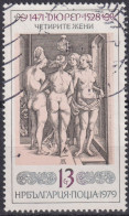 1979 Bulgarien ° Mi:BG 2784, Sn:BG 2589, Yt:BG 2467, A. Dürer - "Four Witches", 1497 - Usati