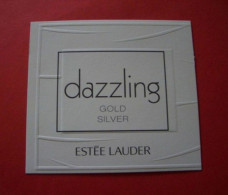 Carte Estée Lauder Dazzling Gold Silver - Modernes (à Partir De 1961)