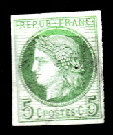 Colonies Générales - 17 - 5c Vert/azuré Cérès - Oblitéré - Très Beau - Cérès