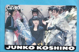 Japan Telefonkarte Japon Télécarte Phonecard -  Girl Frau Women Femme  Junko Koshino - Musik