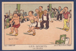 CPA Publicité Ricqlès Dos Publicitaire Voir Scan Du Dos Marcel CAPY La Boxe Boxeur - Werbepostkarten