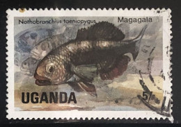 Uganda Fish 5sh Fine Used - Ouganda (1962-...)