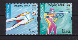 MOLDOVA-2022-OLYMPICS-BEIJING-MNH.. - Hiver 2022 : Pékin