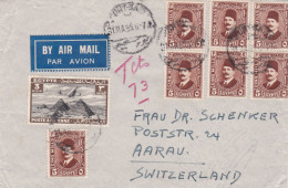 From Egypt To Swiss - 1935 - Covers & Documents