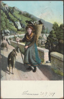 Costume Valle Maggia, Ticino, 1909 - Künzli Cartolina - Maggia