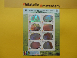 Kyrgyzstan 1999, WWF FAUNA HOLOGRAM ZOOGDIEREN VOS FOX / IBRA '99: Mi 172-75, **  - KB - Ologrammi