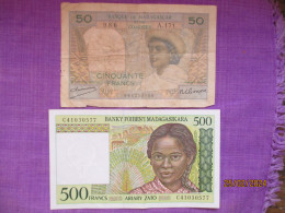 Madagascar: 4 Billets De Banque 1946 - 1998 - Madagaskar