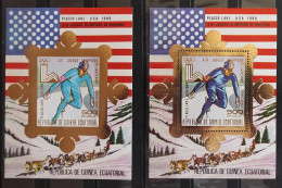 XIII JUEGOS OLIMPICOS DE INVIERNO PLACID LAKE - USA 1980 HOJA BLOQUE DORADA IMPERFORADA - Inverno1980: Lake Placid