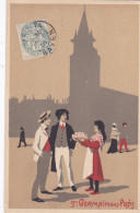 Illustrateurs ,,,4 Cartes ,, Sites Divers PARIS - Zonder Classificatie