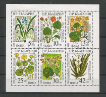 Bulgaria 1988 Flowers Sheet  Y.T. 3140/3145 (0) - Oblitérés